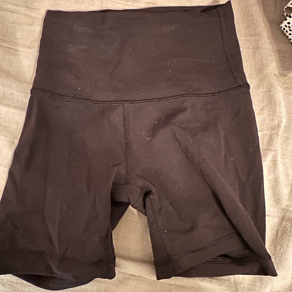 Lululemon Wonder Under Black High-Waisted Shorts